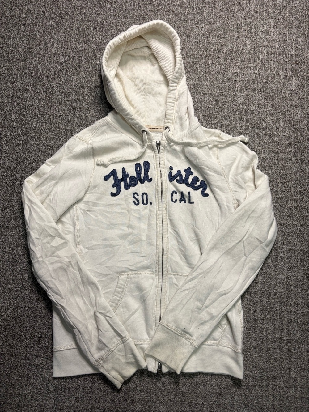Vintage Women’s Y2K 2000s style Hollister Spellout Zip up | $30